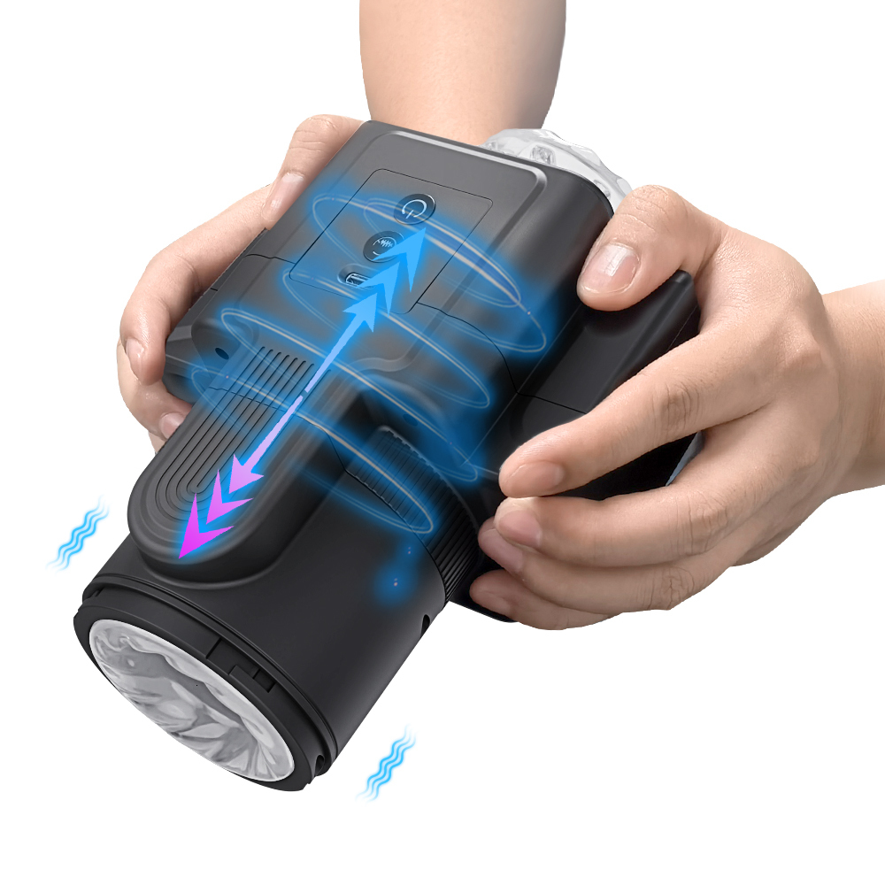 Masturbators Automatic male masturbator retractable male masturbator cup piston open adult device sex toy 230725