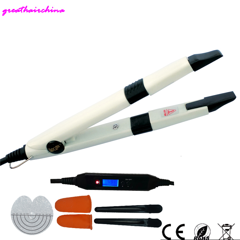 Connectors 1 Pieces est Fashion Professional Mini LED Temp Control Hair Extension Iron Heat Keratin Fusion Connector Tools 230724