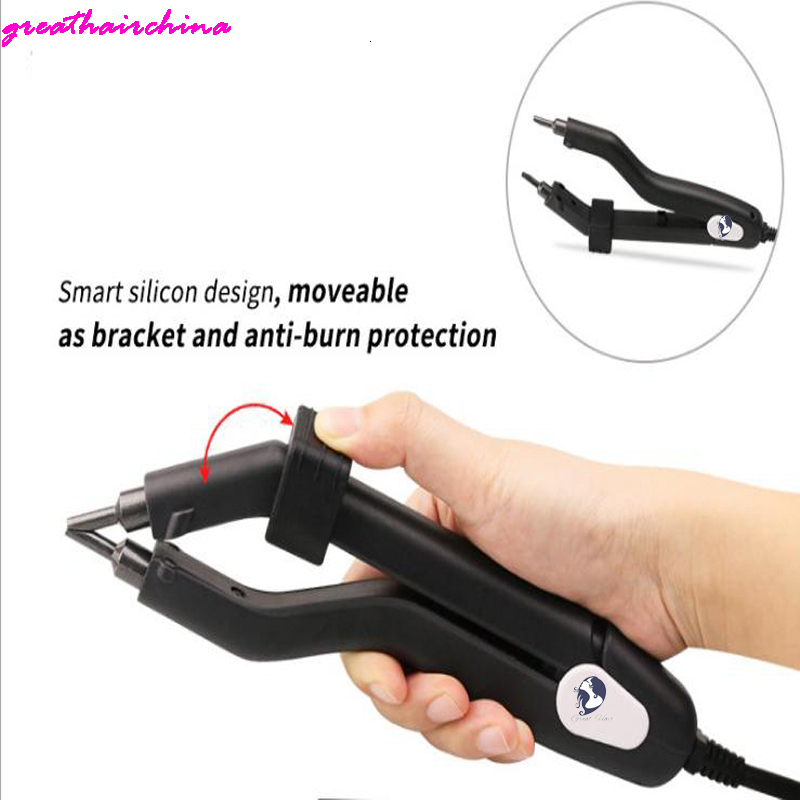 Connectors 1Pcs Temperature220 Hair Connectors Fusion Keratin Bonding Heat Iron Hair Mini Heating Tip Adjustable Tools 230724