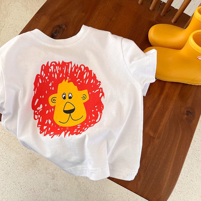 Clothing Sets 100 Cotton Children s T shirt 2023Summer Boys and Girls Cartoon Mouse Printing Short Sleeve T Baby Round Neck Shirt 230724