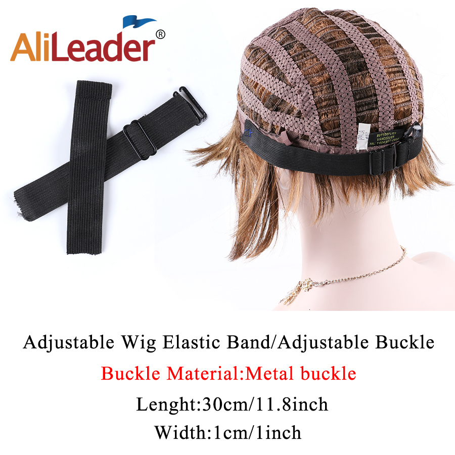 Wig Caps Alileader 50-100PCS Wholesale Price Adjustable Nylon Highest Elastic Bands For Wigs Making Wig Caps Hair Net Wig Making Tools 230724