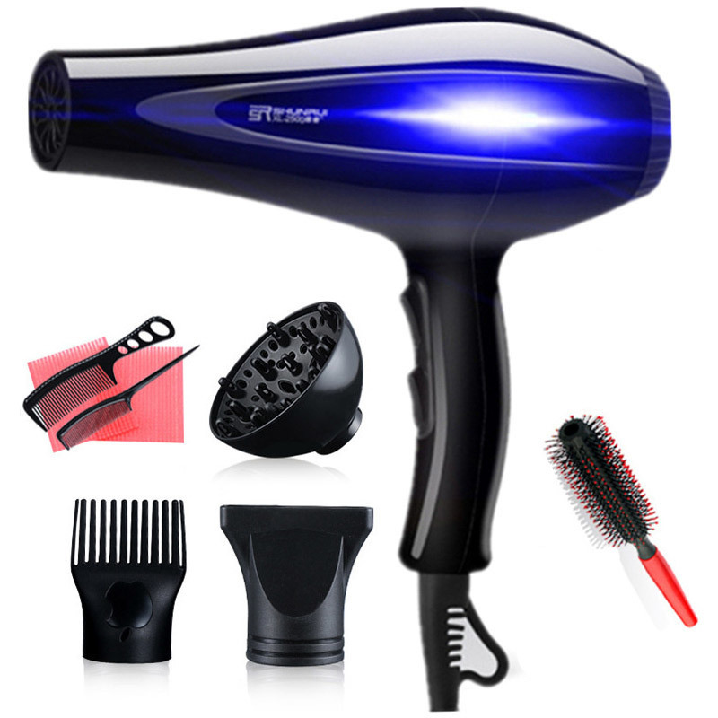 Hair Dryers 220V Hair Dryer Blow Air Nozzles Comb Brush and Cold Air Dryer Diffuser Household Hairdryer Salon Blower Hair Styling 43D 230724