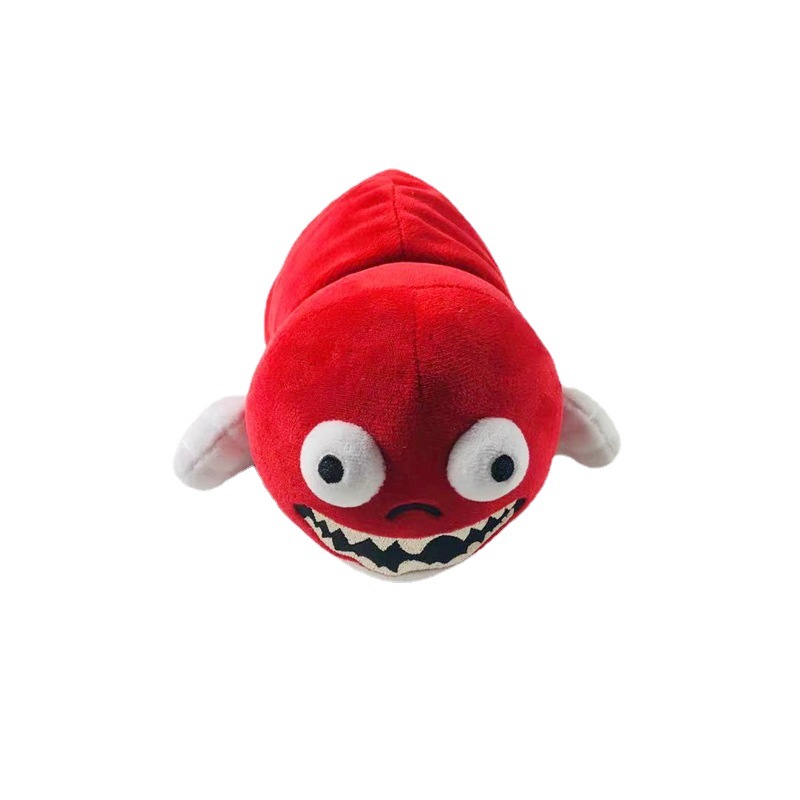 Factory wholesale 25cm flip bridge worm horror plush cartoon game peripheral plush toy childrens gift
