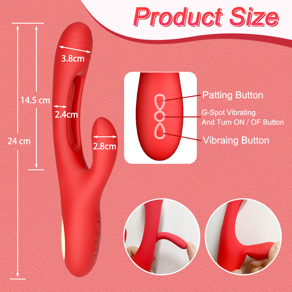 Vibrators Rabbit Clitoris Vibrator Women's Super Strong Clit Stimulator Powerful G-point 21 Mode Sex Toys Women's Adult Products 230725