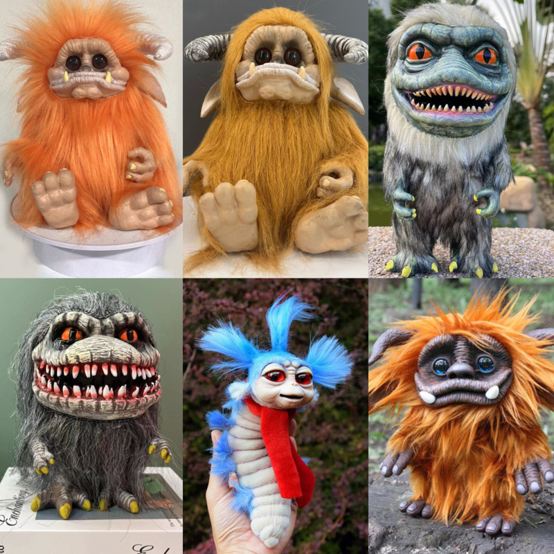 Decorative Objects Figurines Labyrinth Worm Ello Monster Doll Kids Maze Worm Animal Long Hairy Big Mouth Freak Doll Children Birthday Gifts Toys 23072