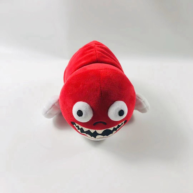 Factory wholesale 25cm flip bridge worm horror plush cartoon game peripheral plush toy childrens gift
