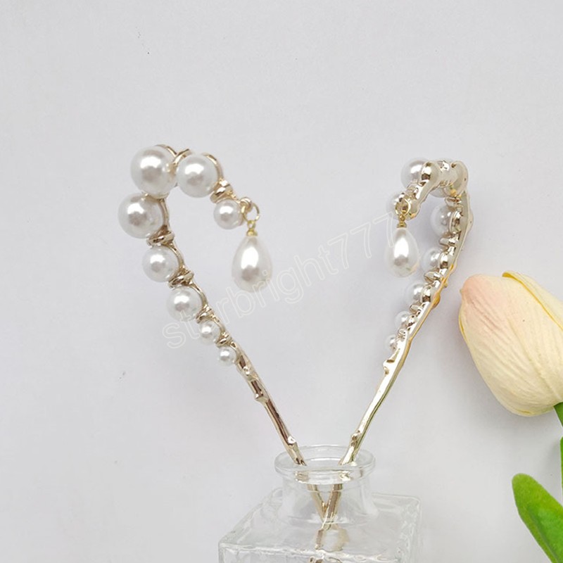 Woman Hair Accessories Pearl Hairpin Long Tassel Pendant Hair Stick Metal Vintage Hair Stick For Women