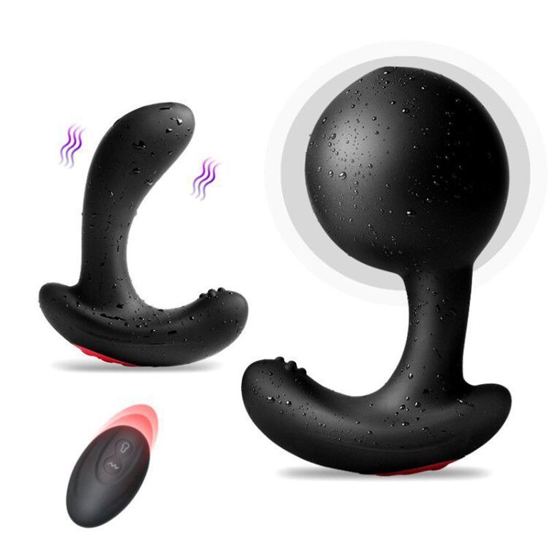 Anal Toys Remote Control Inflatable Vibrating Anal Dildo Hip Plug Prostate Massager Vaginal Anus Diffuser for Unisex Sex Games 230724