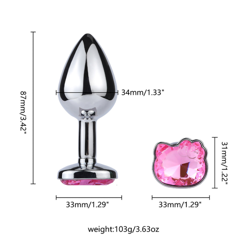 Adult Toys Metal anal plug suitable for men and women cute type and sexy anal sex toy sex game Couple buttocks plug Adult sex product 230724