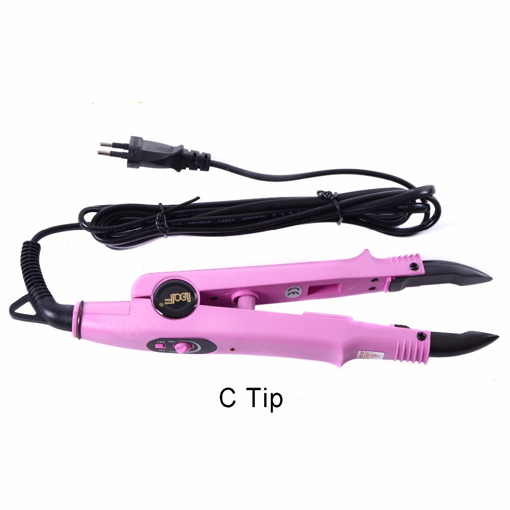 Connectors Adjustable Temperature Professional Hair Extension Fusion Iron Heat Connector Wand Iron Melting ToolEU outlet 230724