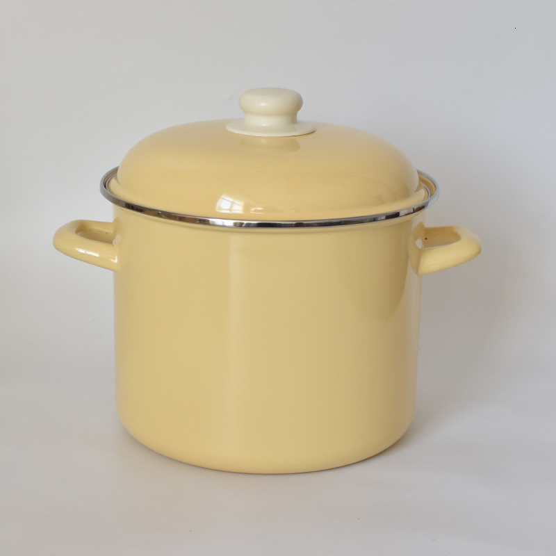 Tea Cups Small Fresh Milk Yellow Solid Color Series Teapot Enamel Kettle Storage Bucket Summer Set 230724
