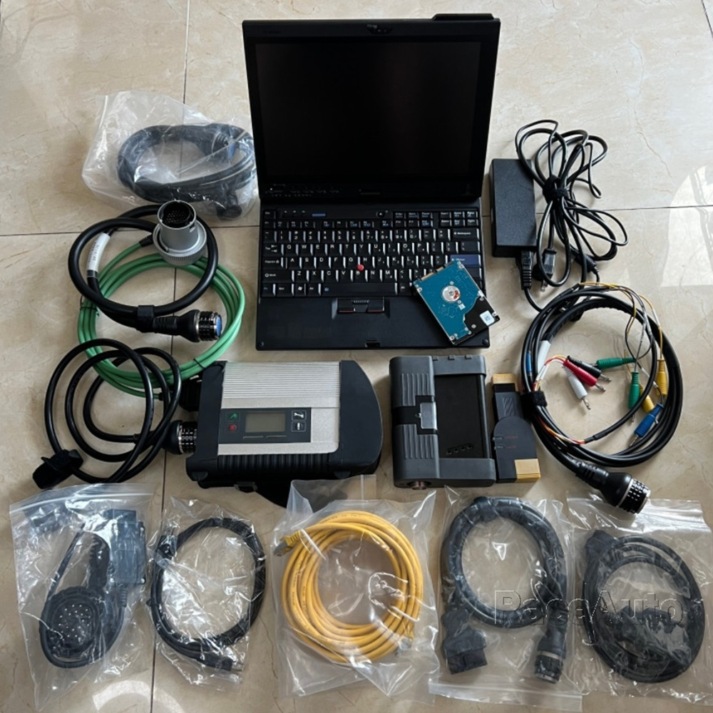 2in1 Mb Star C4 SD Connect Multiplexer With icom next pre-installed both SW laptop x220t i5 Diagnostic Tool Plug and Play