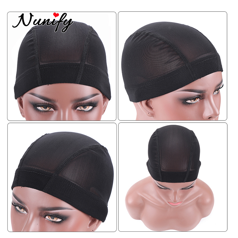 Wig Caps Nunify 15PcsSet Hair Net Wig Cap For Making Wigs Spandex Net Elastic Dome Cap Mesh Cap Spandex Dome Wig Caps For Making Wigs 230724