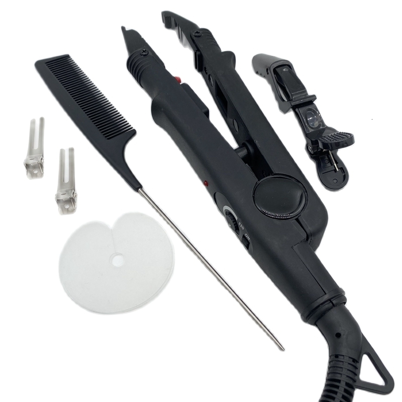 Connectors L611 Iron ABC Tip Hair Extension Fusion Iron Connector Temperature Controllable Heat Hair Connector EU plug 230724