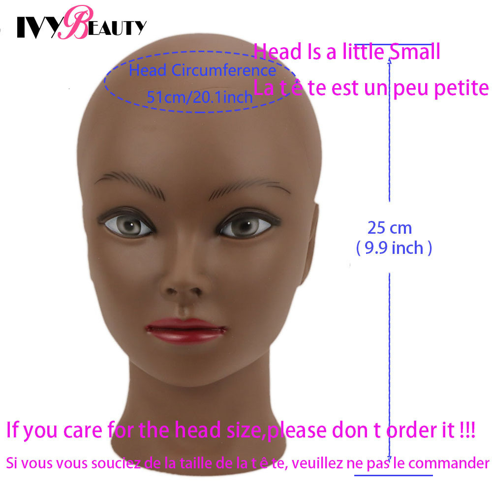 Wig Stand Female Bald Mannequin Head With Stand Holder Cosmetology Practice African Training Manikin Head For Hair Styling Wigs Making 230724