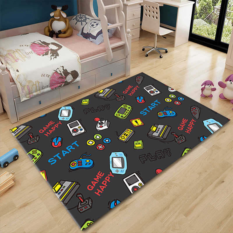 Carpets Tapete Gamer Kid Boys Rugs Playing Carpets for Living Room Carpet Anti-Slip Carpets for Bedroom Bedside Carpet Floor Mat R230726