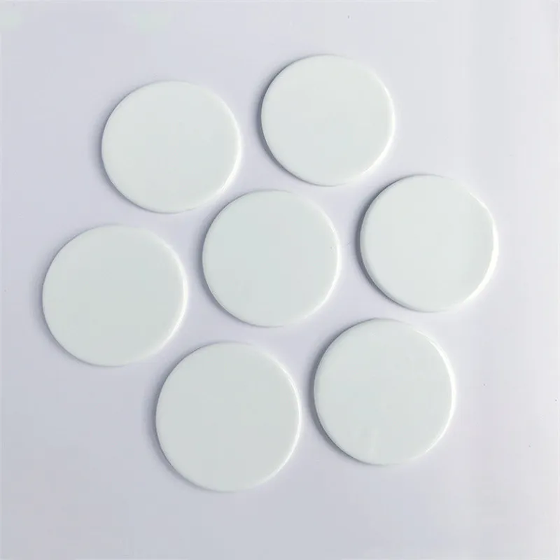 Sublimation Ceramics Fridge Magnets Heart Shape Blank Heat Transfer Refrigerator Magnet Stickers LL