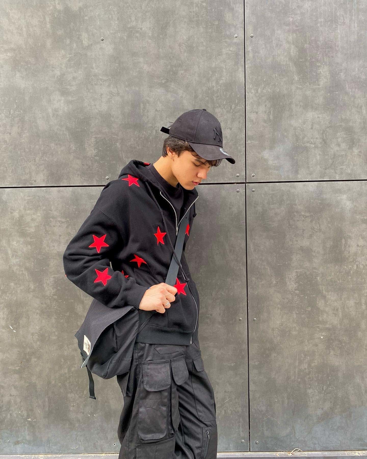 Men's Hoodies Sweatshirts vintage Fashion star graphic fairy grunge Men Women Long-sleeved Zip Hoodie Jacket OverSize Streetwear Y2K clothes emo 