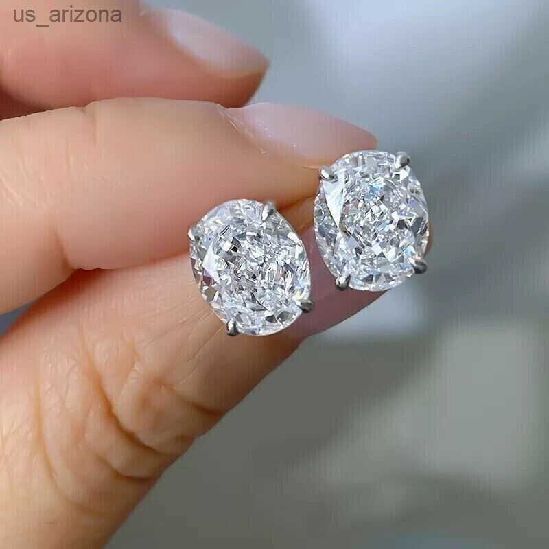 CAOSHI Fashion Oval Zirconia Ear Stud Female Daily Jewelry Simple Style Accessories for Women Stylish Lady Engagement Earrings L230620