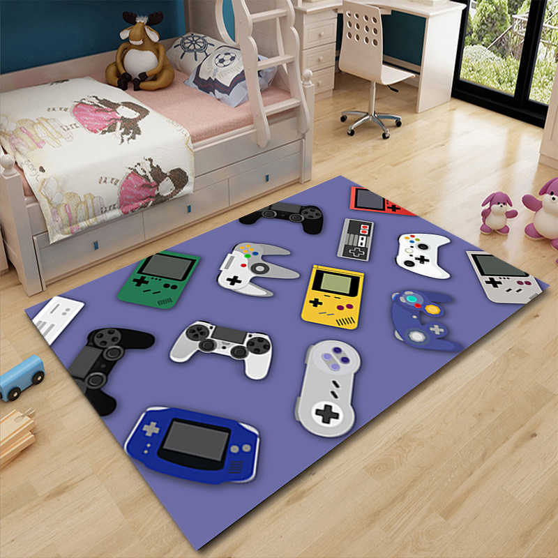 Carpets Tapete Gamer Kid Boys Rugs Playing Carpets for Living Room Carpet Anti-Slip Carpets for Bedroom Bedside Carpet Floor Mat R230726