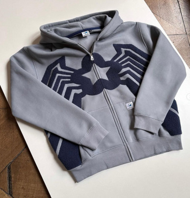 Mens Hoodies Sweatshirts American retro embroidery zipper hooded jacket for men and women Harajuku high street loose vibe sports cardigan 230725