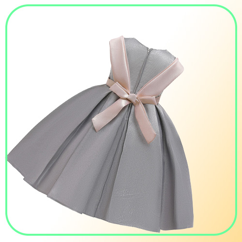 Flower Baby Girls Dress Opening Ceremony Clothing Silk Tutu Party Evening Elegant Girls Princess Dress Kids Vestidos
