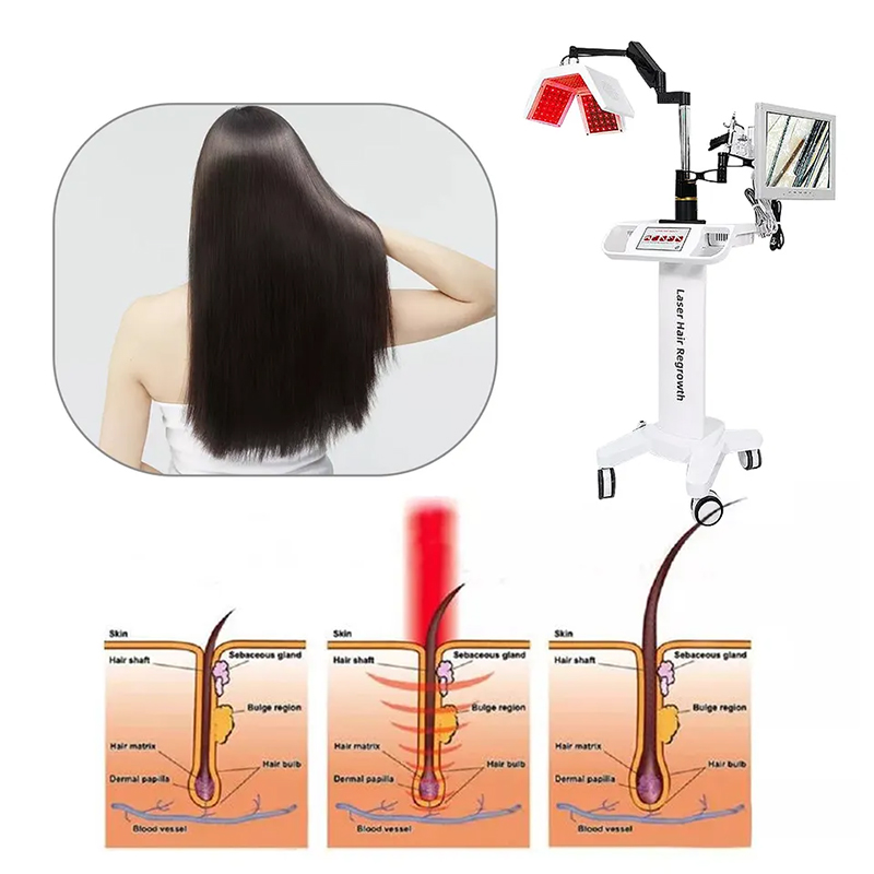 High Frequency Scalp Care Massage Hair Regrowth Analyzer Machine Multi-Function Hair Growth Scalp Treatment Analyzer Beauty Equipment