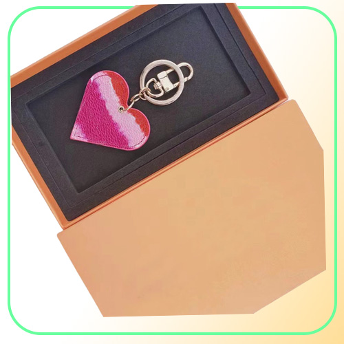 Women Keychain heart Key ring Cute PU Chain Bag Charm Boutique Car Holder Design KeyRing Accessories 13 colors