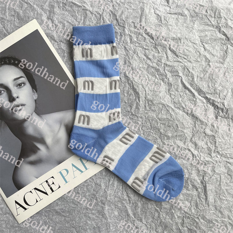 New Cotton Womens Socks Long Short Socks Fashion Letter Streak Candy Color Cute Woman Knee Hosiery 4pce/Lot