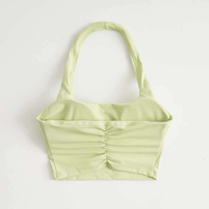 Women's Tanks Camis Sexy Halter Padded Athletic Sport Bra Women Backless Workout Gym Yoga Crop Top Fitness Bra with Built In Bra 230726