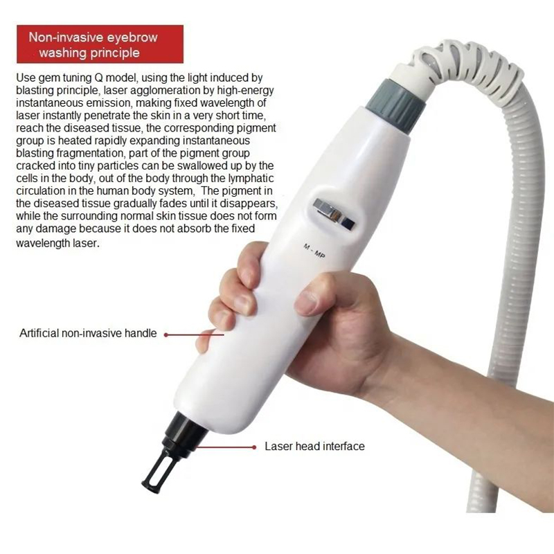 Portable Nd Yag Laser Q Switched Picosecond Tattoo Removal Machine Acne Treatment Whitening Skin Rejuvenation Carbon Peeling Professional Beauty Salon