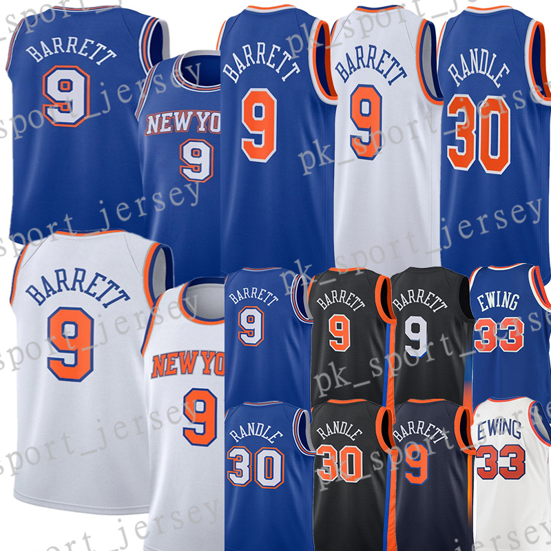 #11 Jalen Brunson Basketball Jersey RJ 9 Barrett Derrick 4 Rose Julius 30 Randle Basketball Jersey Throwback Patrick 33 Ewing City Vintage jerseys
