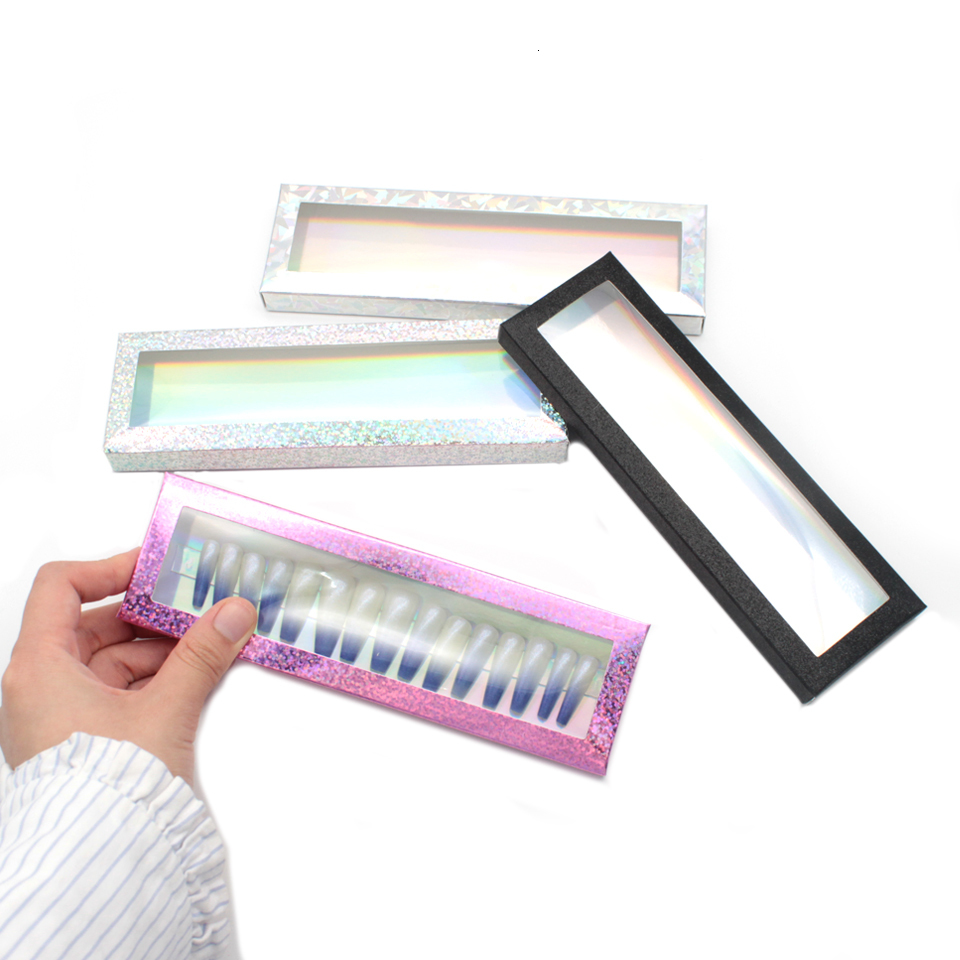 False Nails Nail Tips Box Case Empty With Card Wholesale In Bulk 10 20 30 50 Pieces Paper Boxes Packaging Press On Small Business 230726