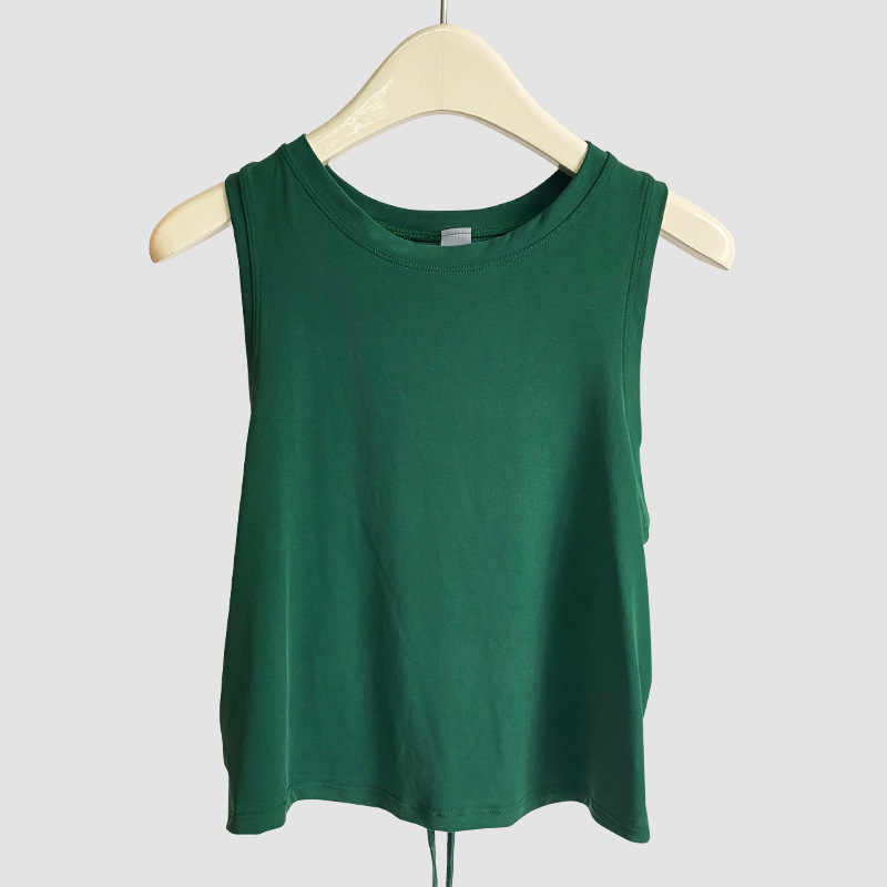 Womens Summer Vest Loose Yoga Cross Back Sport Gym Sleeveless Tank Sport Women Smock Top