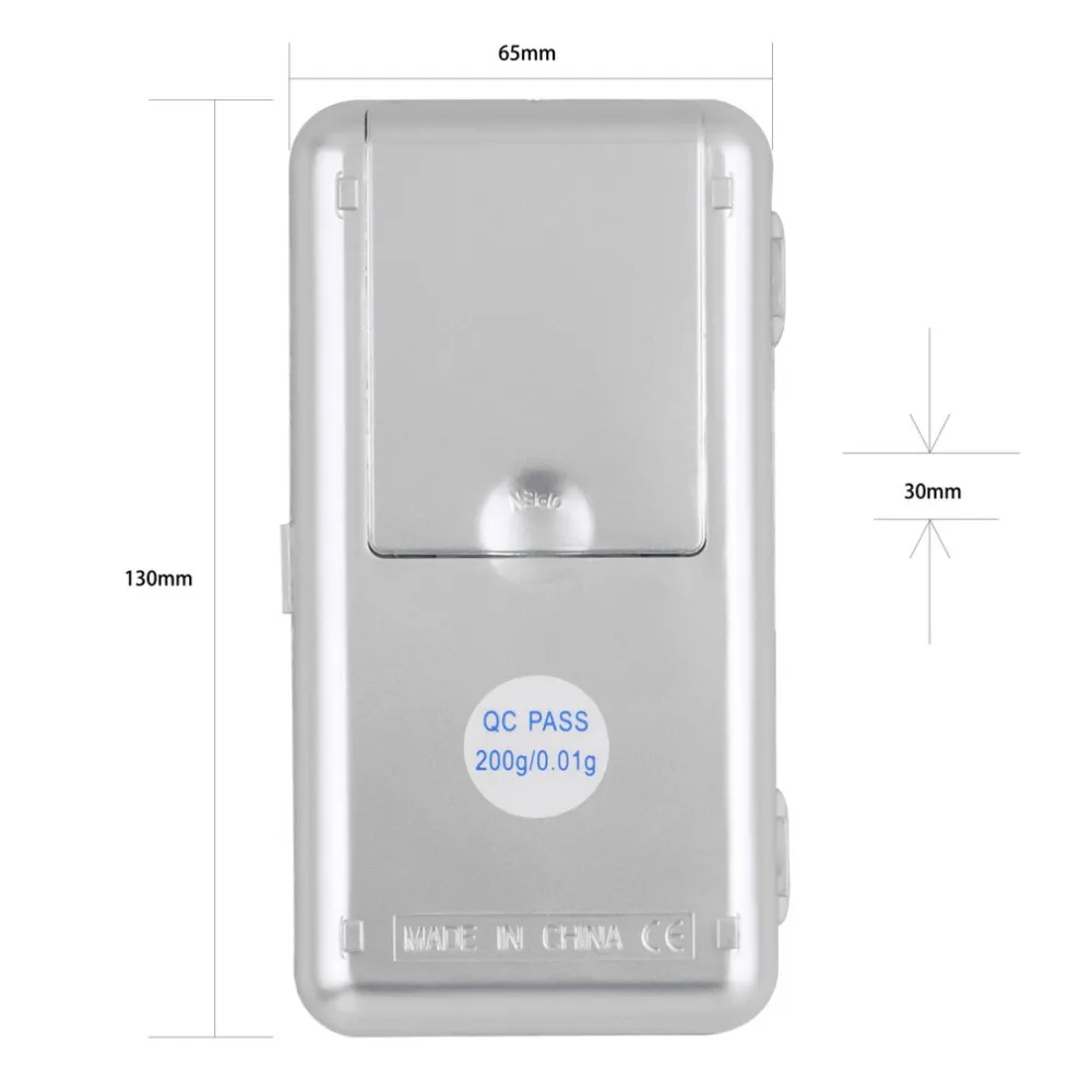 wholesale Weighing Scales 100g 200g 300g 500g 1000g 0.1g 0.01g Mini Digital Scale Portable LCD Electronic Jewelry Weight Weighting Tool Diamond Pocket