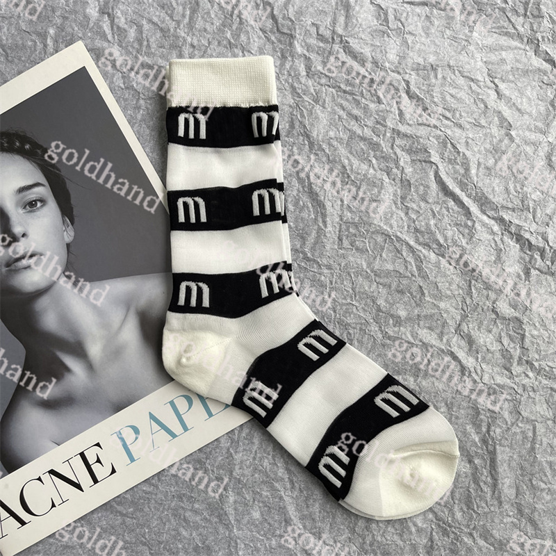 New Cotton Womens Socks Long Short Socks Fashion Letter Streak Candy Color Cute Woman Knee Hosiery 4pce/Lot