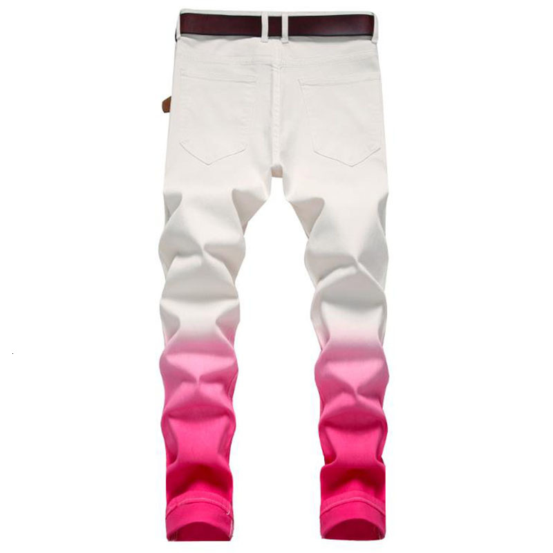 Men's Jeans Fashion Mens Cotton Elastic Slim Skinny White Men Trousers Casual Male Hip hop Denim Pants 230725