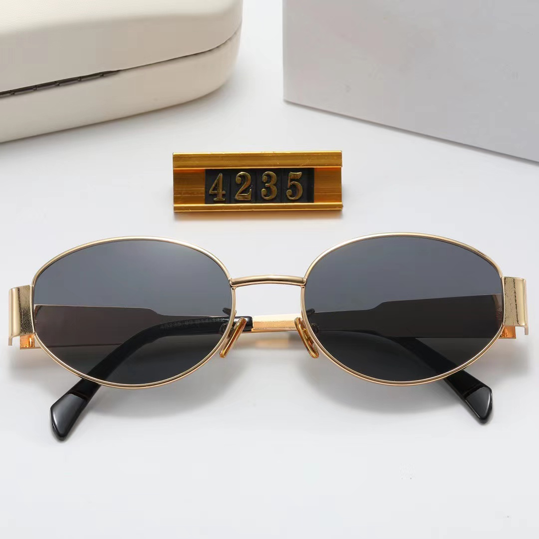 Luxurys Designer Sunglasses Animal Decoration Circle Sunglasses For Women Frameless Sunglasses Gold Frame men Style Attitude Sunglasses Drive Protection good