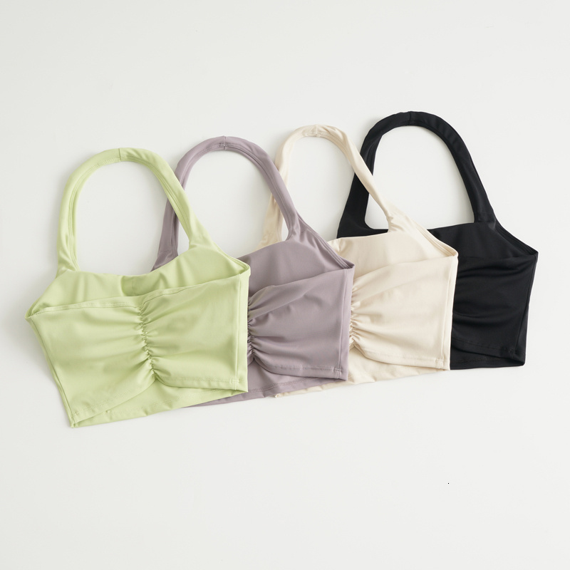 Women's Tanks Camis Sexy Halter Padded Athletic Sport Bra Women Backless Workout Gym Yoga Crop Top Fitness Bra with Built In Bra 230726