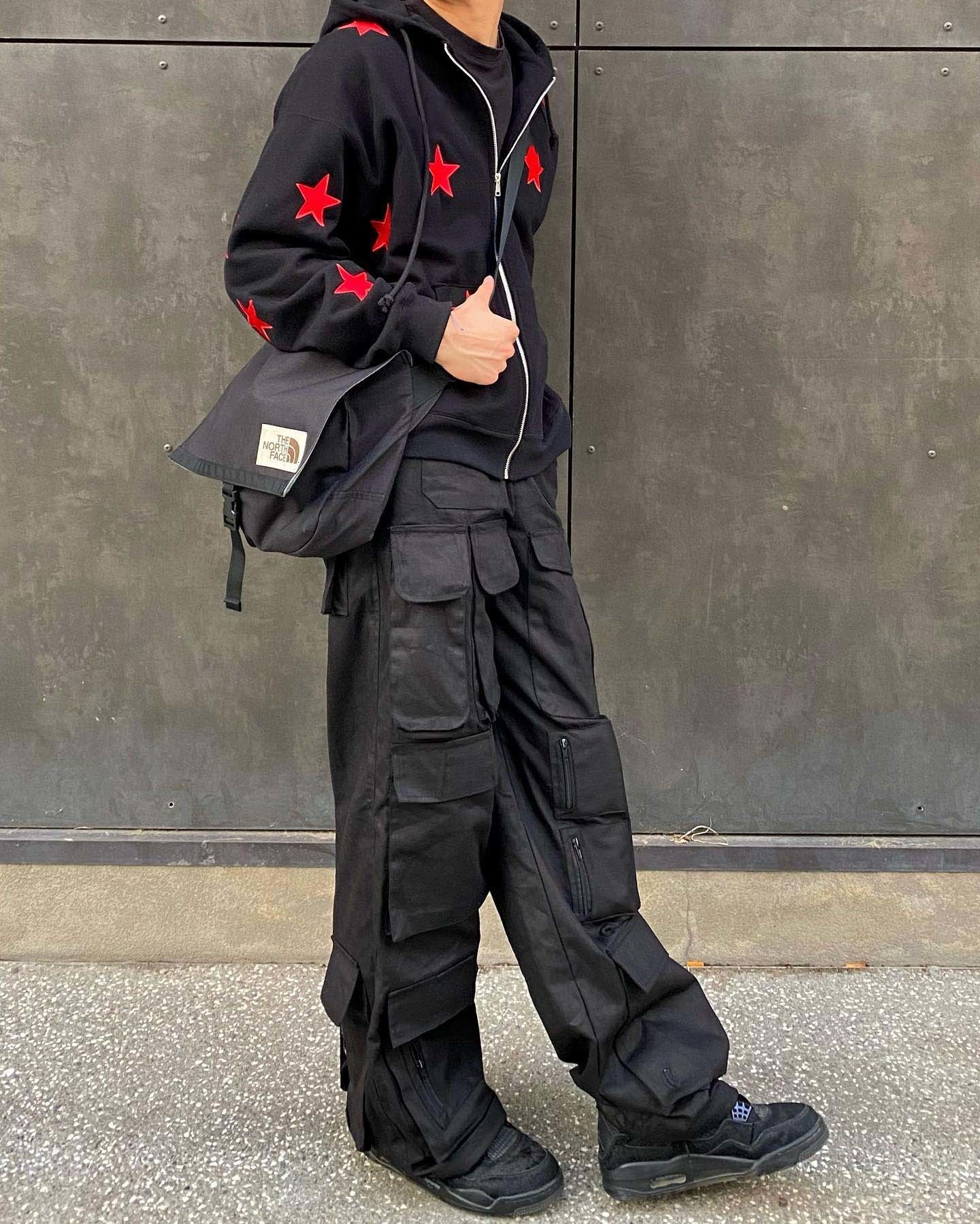 Men's Hoodies Sweatshirts vintage Fashion star graphic fairy grunge Men Women Long-sleeved Zip Hoodie Jacket OverSize Streetwear Y2K clothes emo 