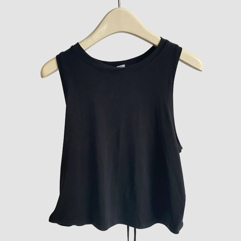 Womens Summer Vest Loose Yoga Cross Back Sport Gym Sleeveless Tank Sport Women Smock Top