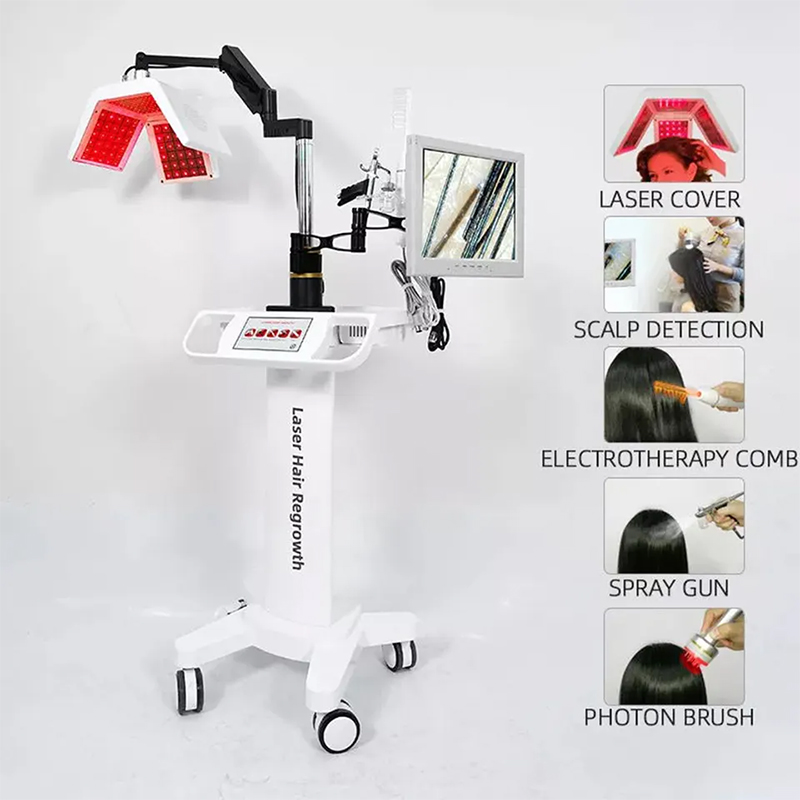 Effective Hair Regrowth Device 650nm Laser Hair Loss Treatment Machine Led Hair Growth For Alopecia And Seborrheic Alopecia
