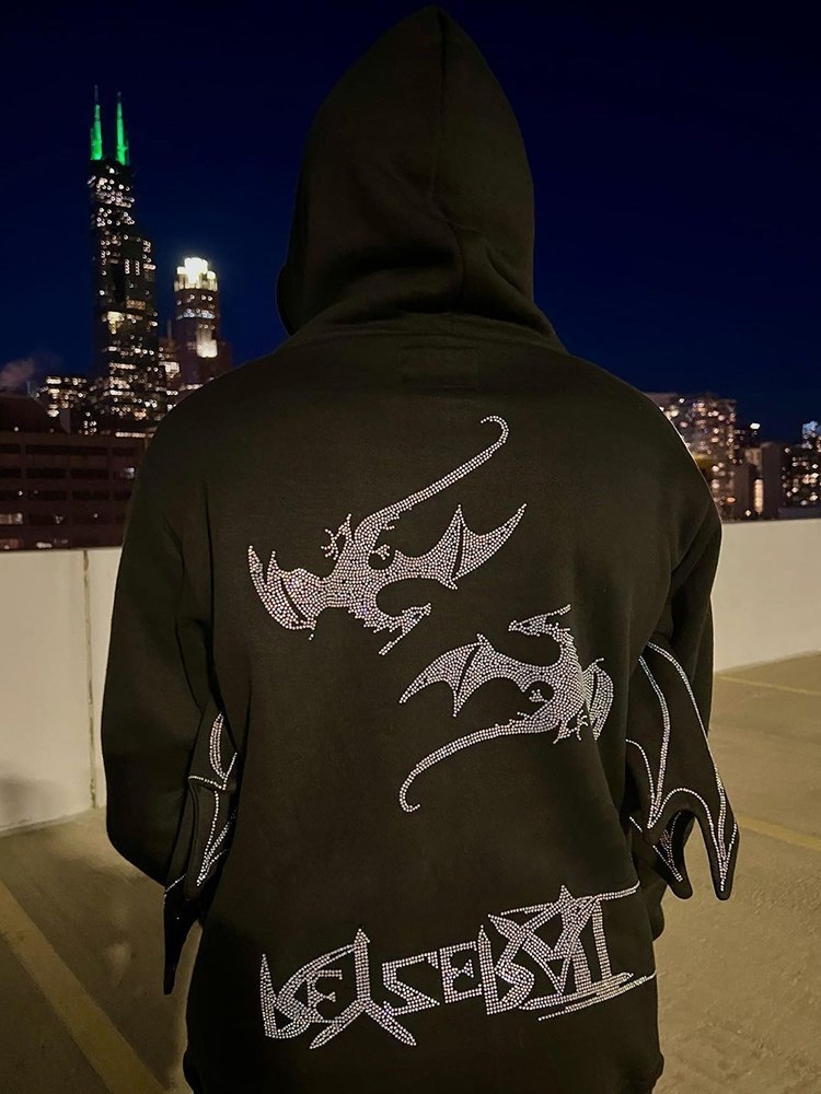 Mens Hoodies Sweatshirts Y2K Style Clothes Fashion Retro Street Zip Hoodie Fire Dragon Pattern Unisex Sports Fancy Shoulder Sleeve Top 230725