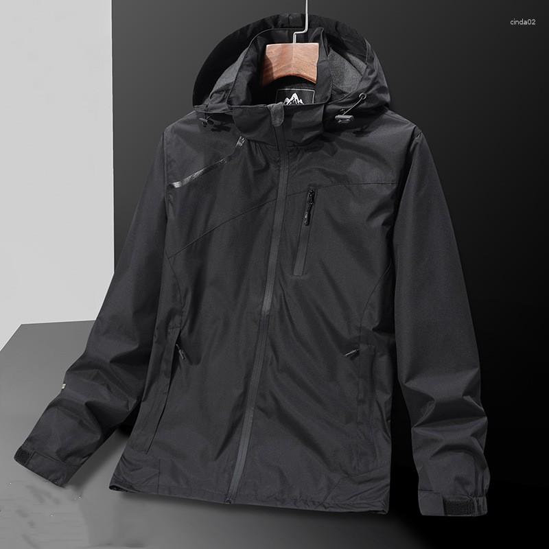 Mens Clothing Lightweight Waterproof Rain Jacket Hooded Outdoor Raincoat Hiking Windbreaker Coat Sweatshirts