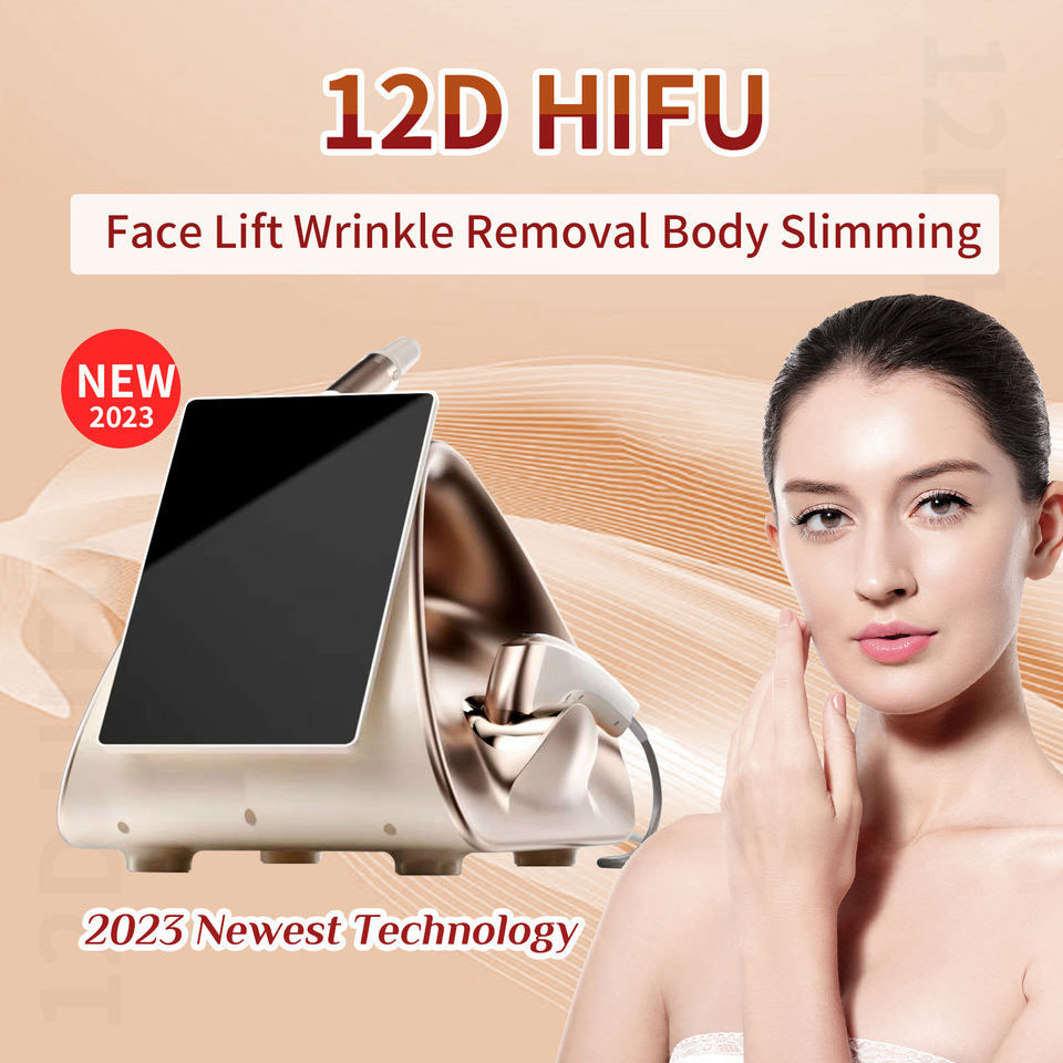 2023 Best selling high ending profesional portable face lifting hifu machine 7d face and body
