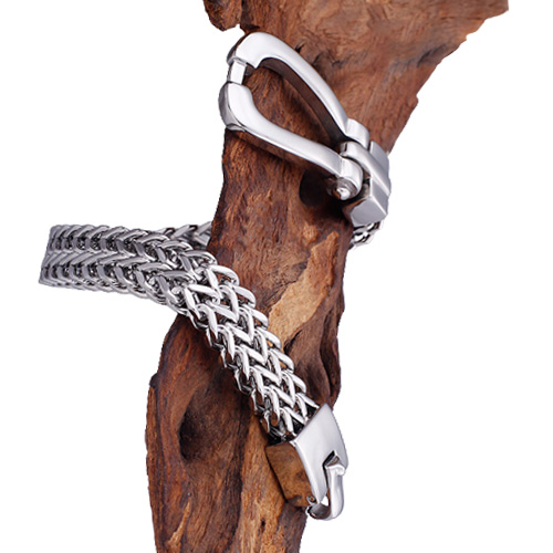 Bracelet Men039s Bracelets 210MM Silver New Polished Chain Fashion Jewelry Male 316 L Stainless Steel KALEN