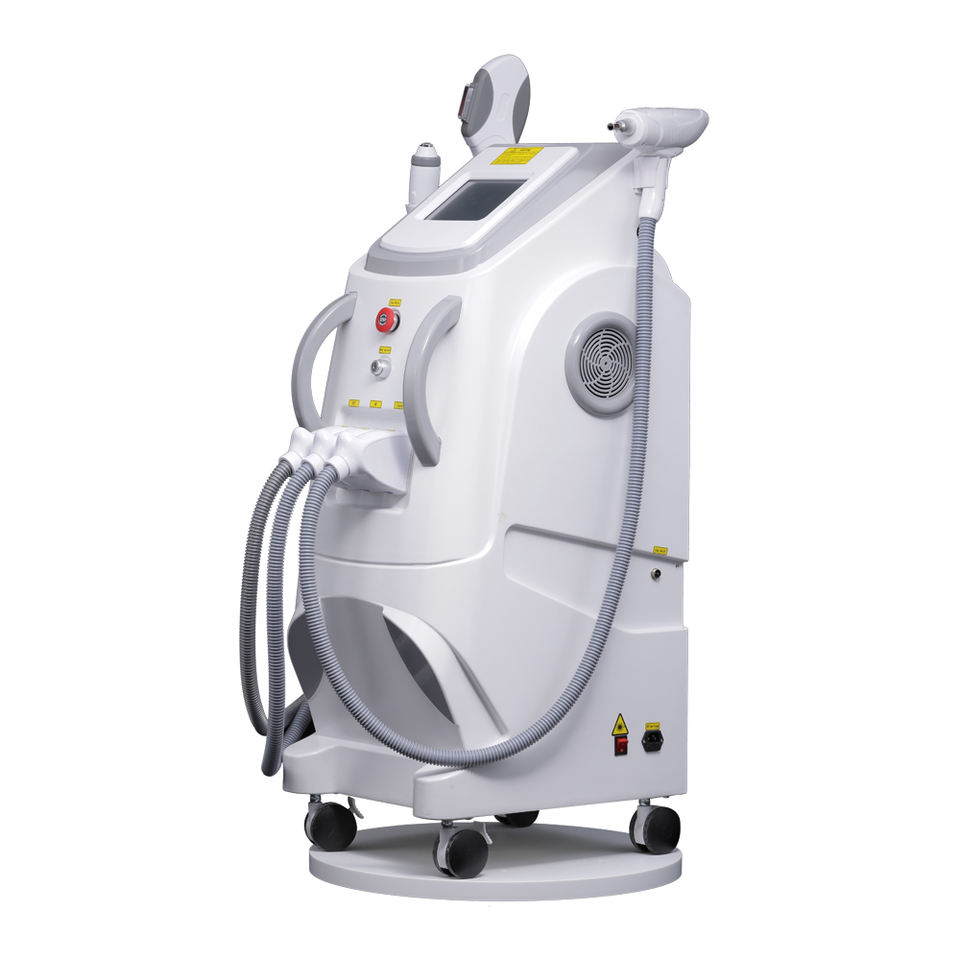 New 3 in 1 RF Nd Yag Washing Eyebrow IPL Skin Rejuvenation Super Hair Removal Wrinkle Removal OPT E-light Shrink Pores Machine