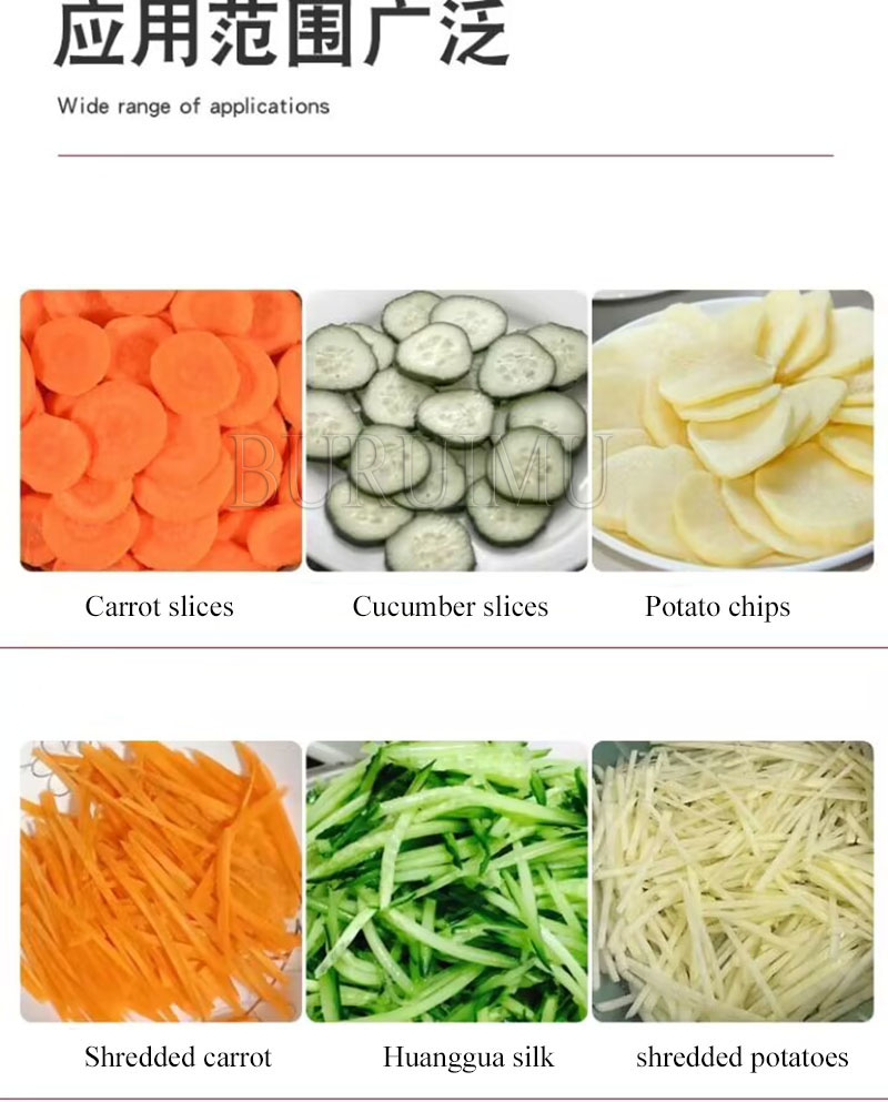 Stainless Steel Electric Vegetables Cutter Ginger Garlic Onion Potato Carrot Cucumber Shredder Slicing Machine