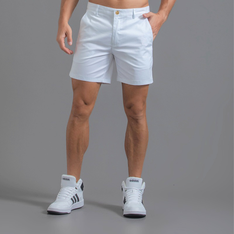 Men's Shorts Men's Casual Shorts Summer Slim Fit Sexy Golf Shorts Solid Color Pure Cotton Waterproof Wear-Resistant Cargo Shorts Male 230726