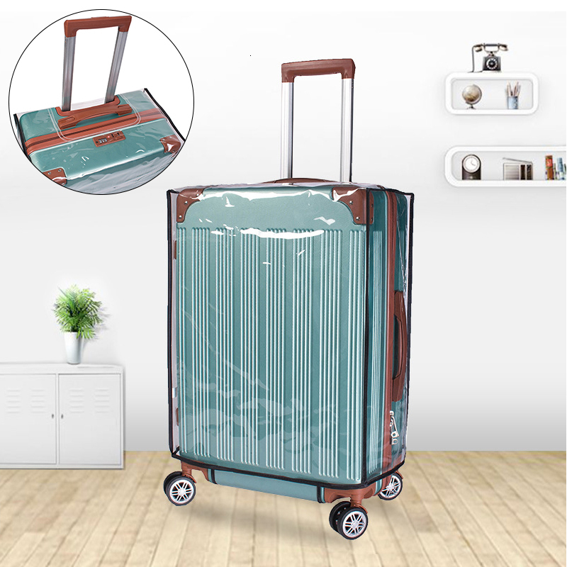 Bag Parts Accessories PVC Transparent Luggage Cover Waterproof Luggage Storage Covers Travel Dustproof Protector Suitcase Covers Travel Accessories 23
